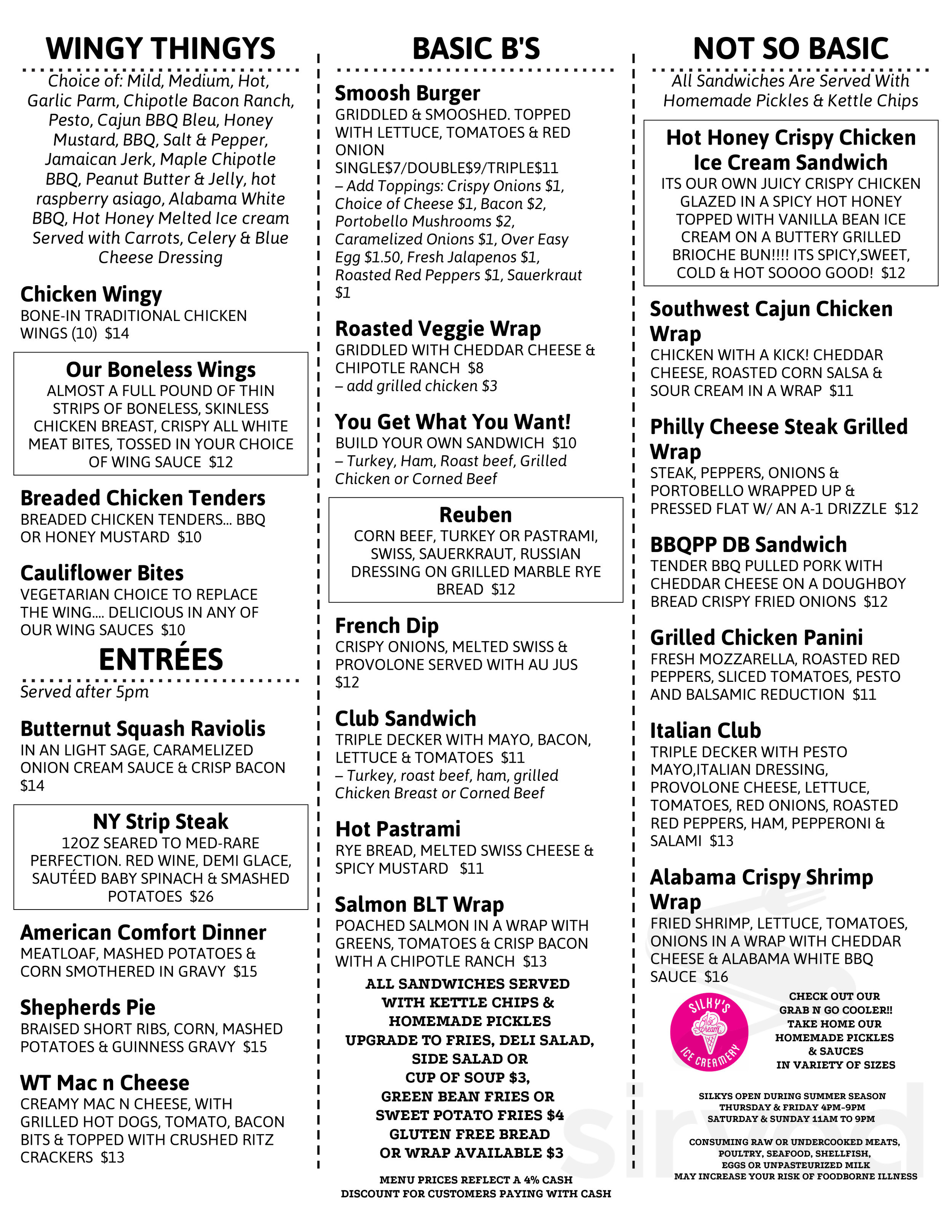 The Babbling Brook Watering Hole & Eatery menus in Berne, New York