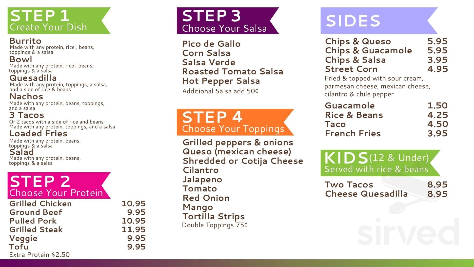 Yogurt Blast Ice Cream, Bubble Tea, & Mexican Grill menus in Waterford