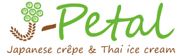 J petal Japanese Crepe Thai Ice cream Logo in Somerset, Massachusetts