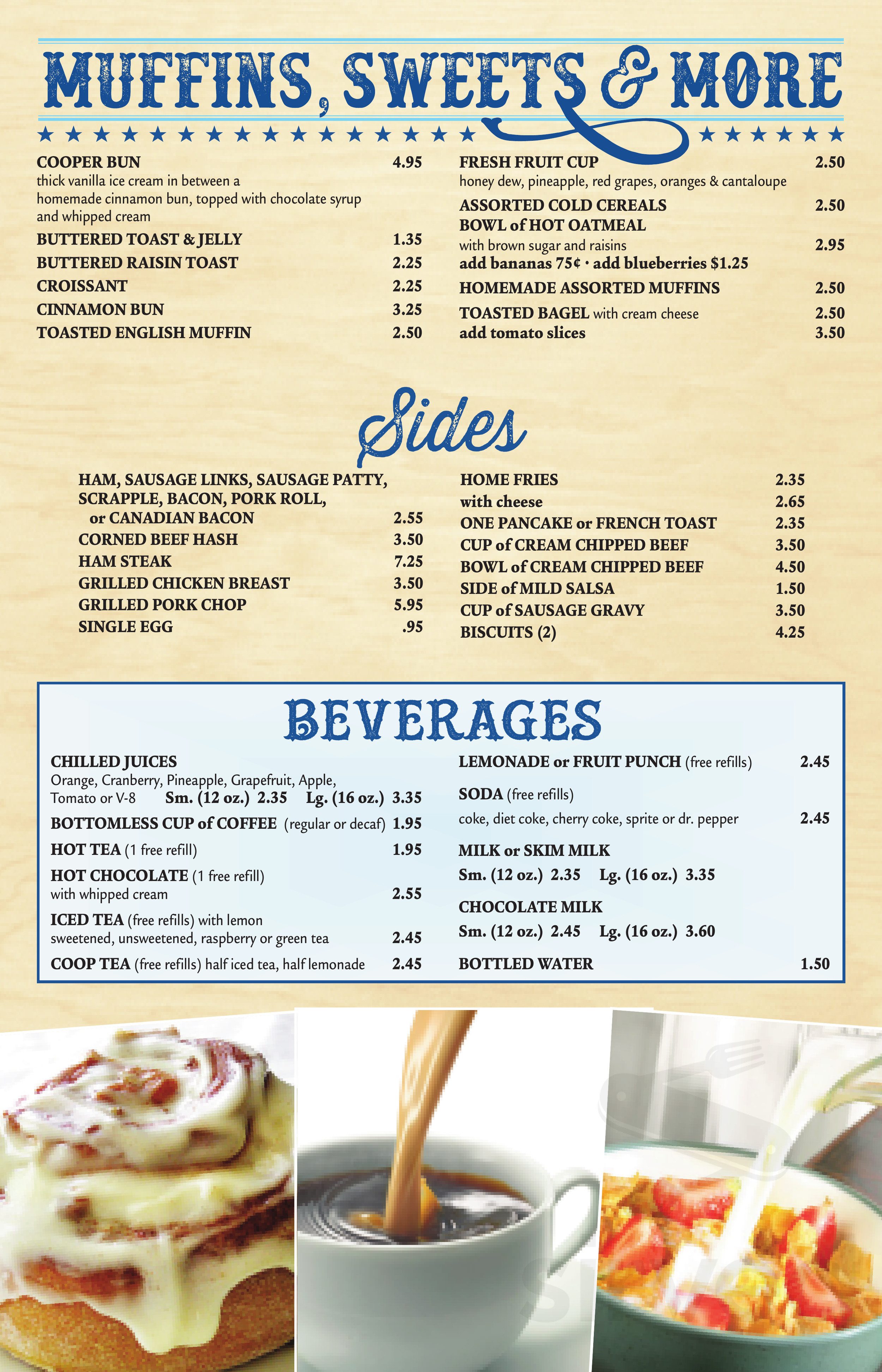 Coopersburg Diner menu in Coopersburg, Pennsylvania, USA