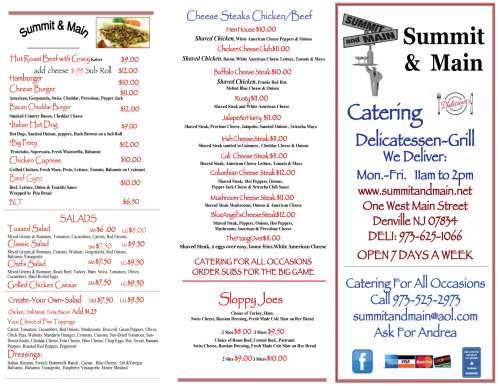 Summit &amp; Main menu in Denville, New Jersey, USA