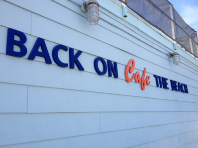 Menu for Back on the Beach Cafe in Santa Monica, CA Sirved
