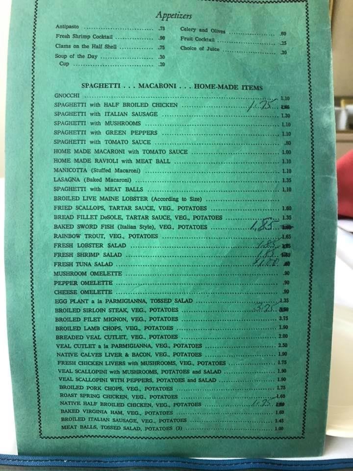 Venetian Restaurant menu in Torrington, Connecticut