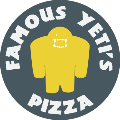 Famous Yeti's Pizza Logo in Stoughton, Wisconsin