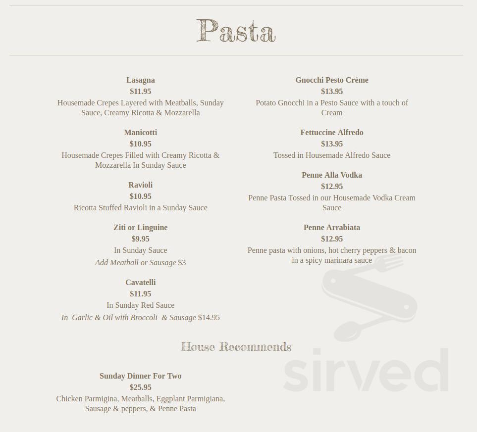 Rocco's Off Wooster Pizza,Delivery & Italian Restaurant menu in Guilford, Connecticut