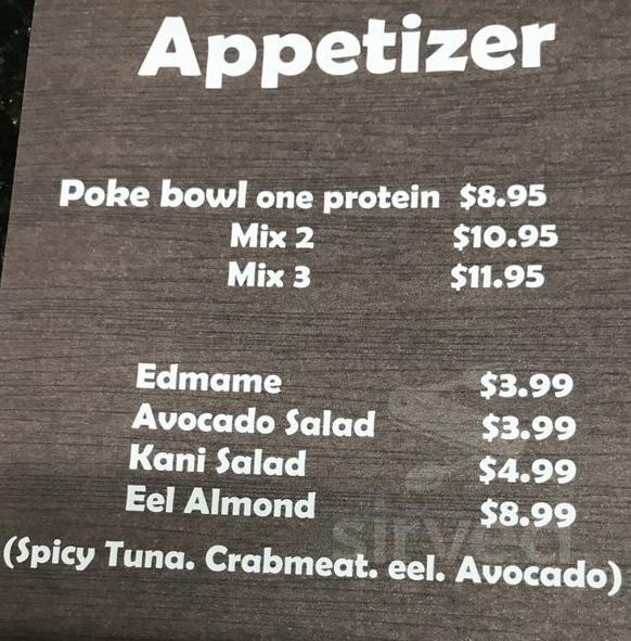 I love Ice Cream menu in Kissimmee, Florida, USA