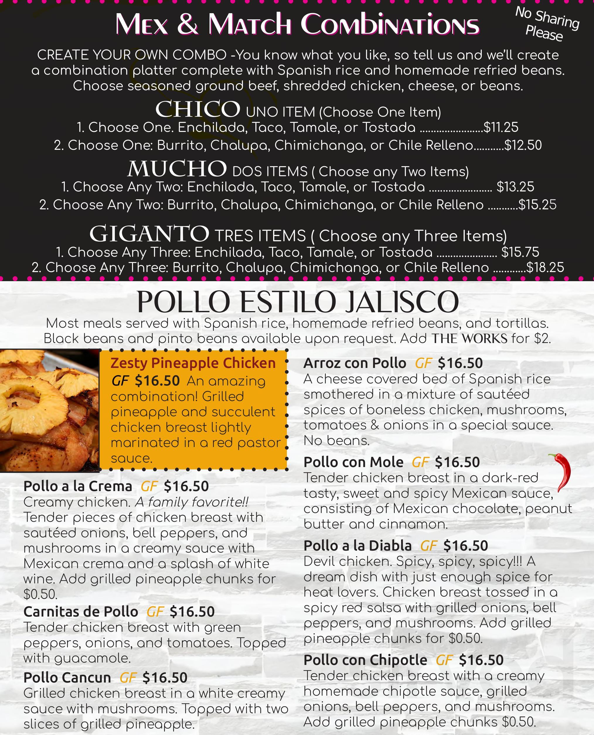 Margarita Factory of Happy Valley OR menu in Happy Valley, Oregon, USA