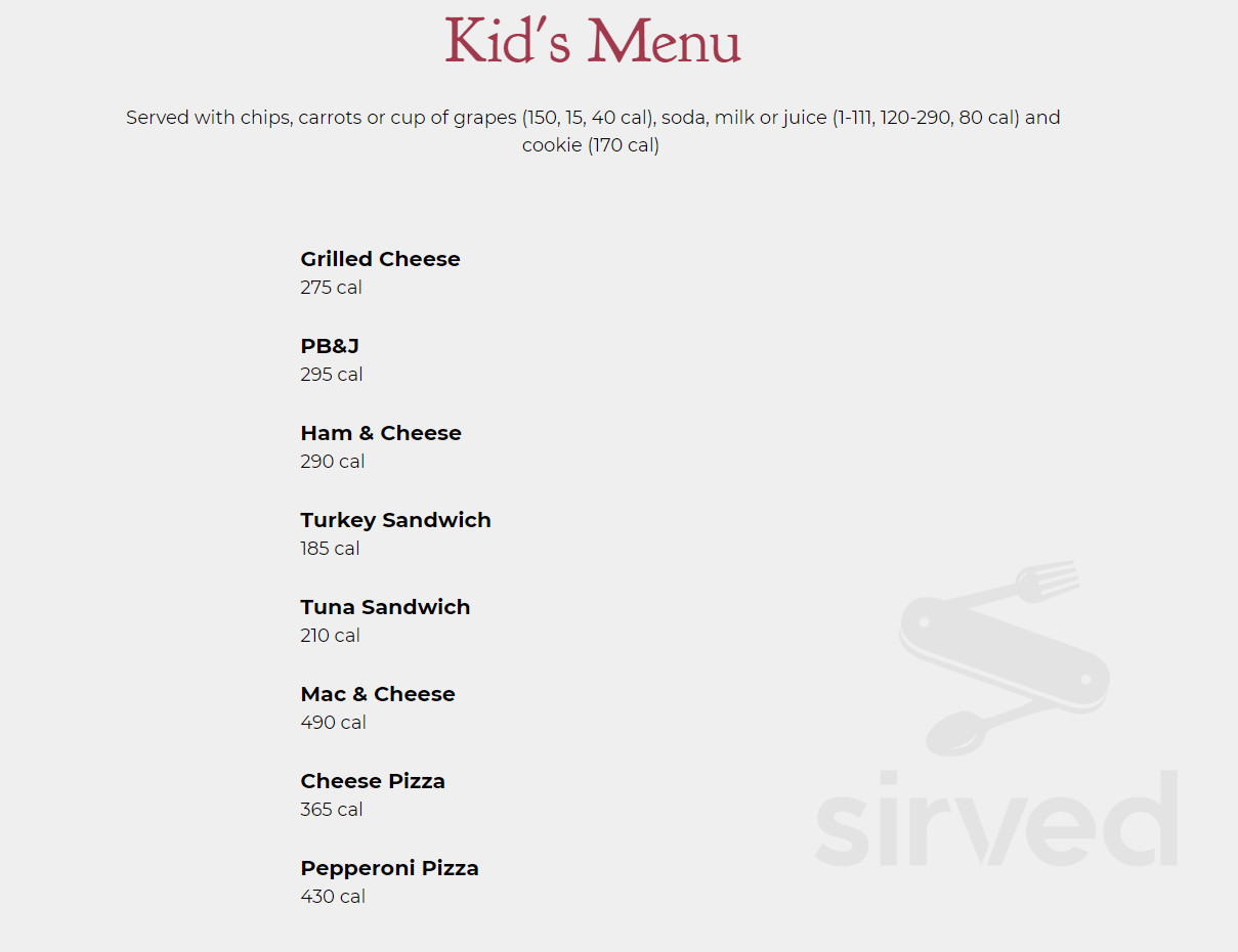 Cosi menu in Philadelphia, Pennsylvania, USA