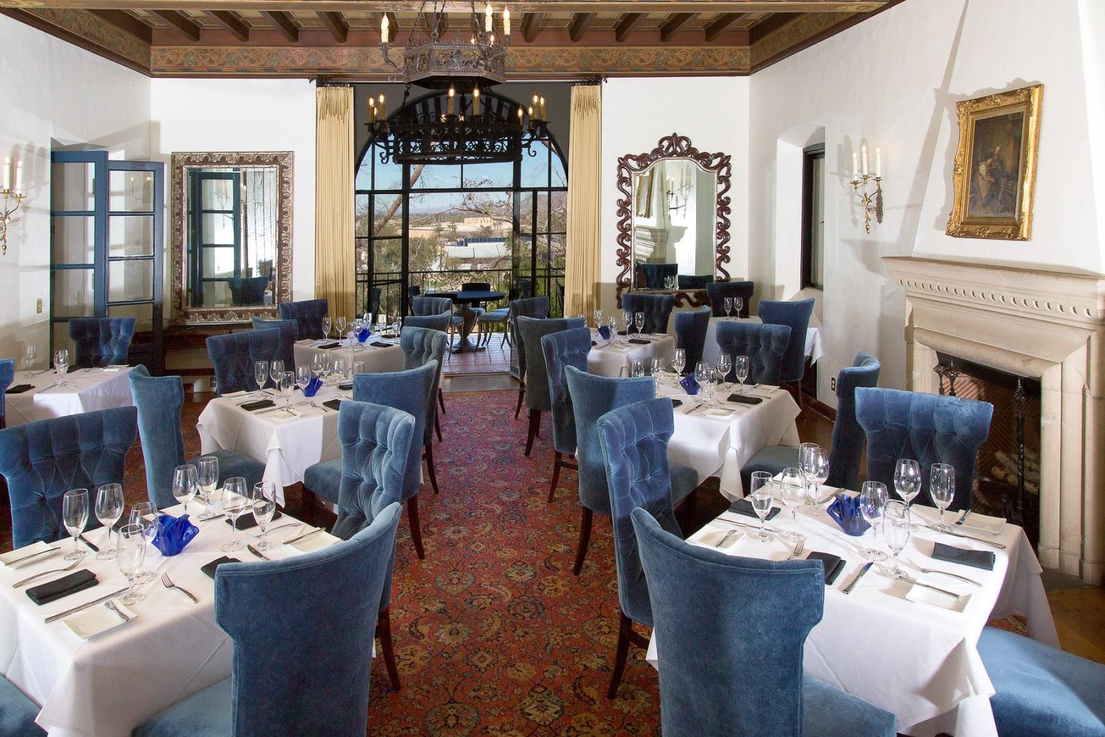 Wrigley Mansion & Geordie's menu in Phoenix, Arizona, USA