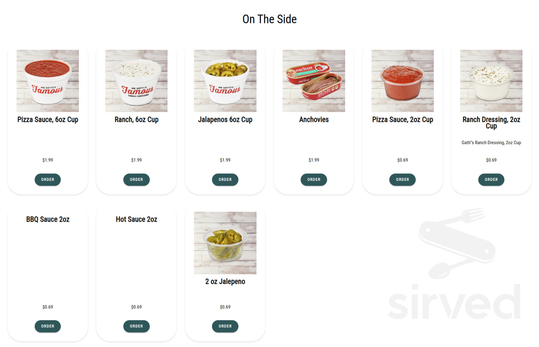 Mr Gatti's PizzaRR 620Ranch Road 620 menu in Austin, Texas, USA