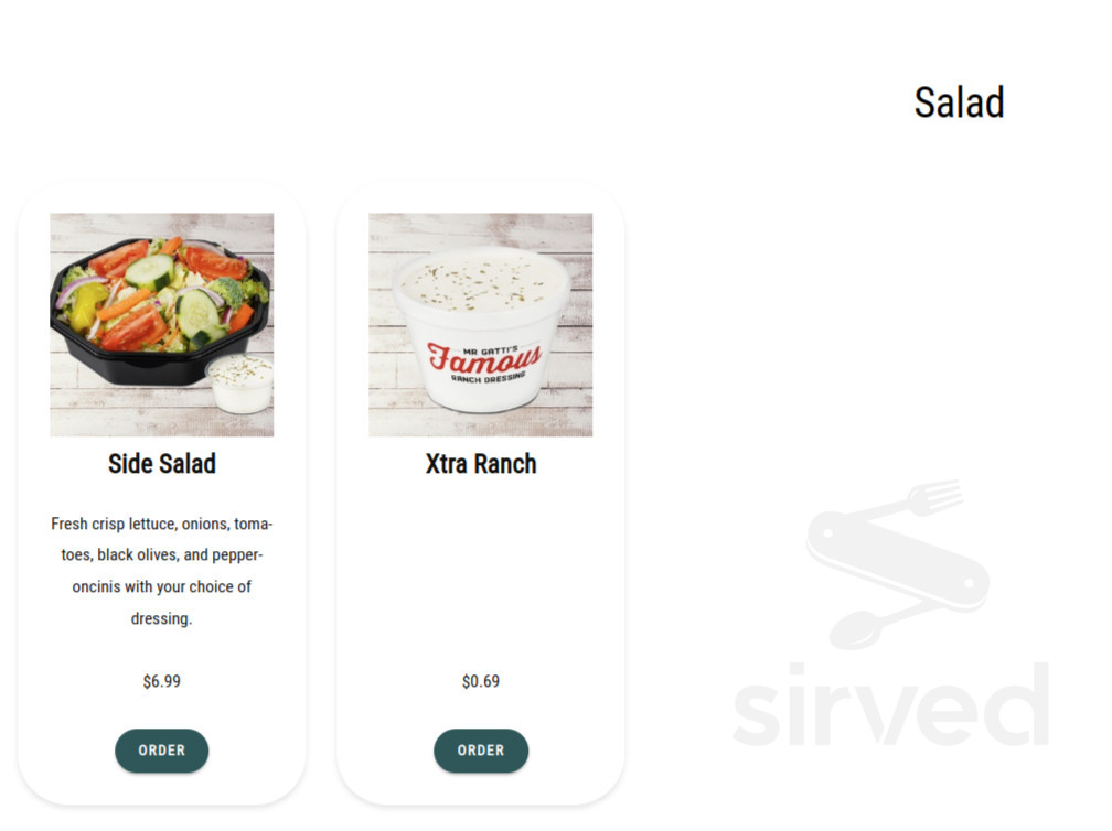 Mr Gatti's PizzaRR 620Ranch Road 620 menu in Austin, Texas, USA