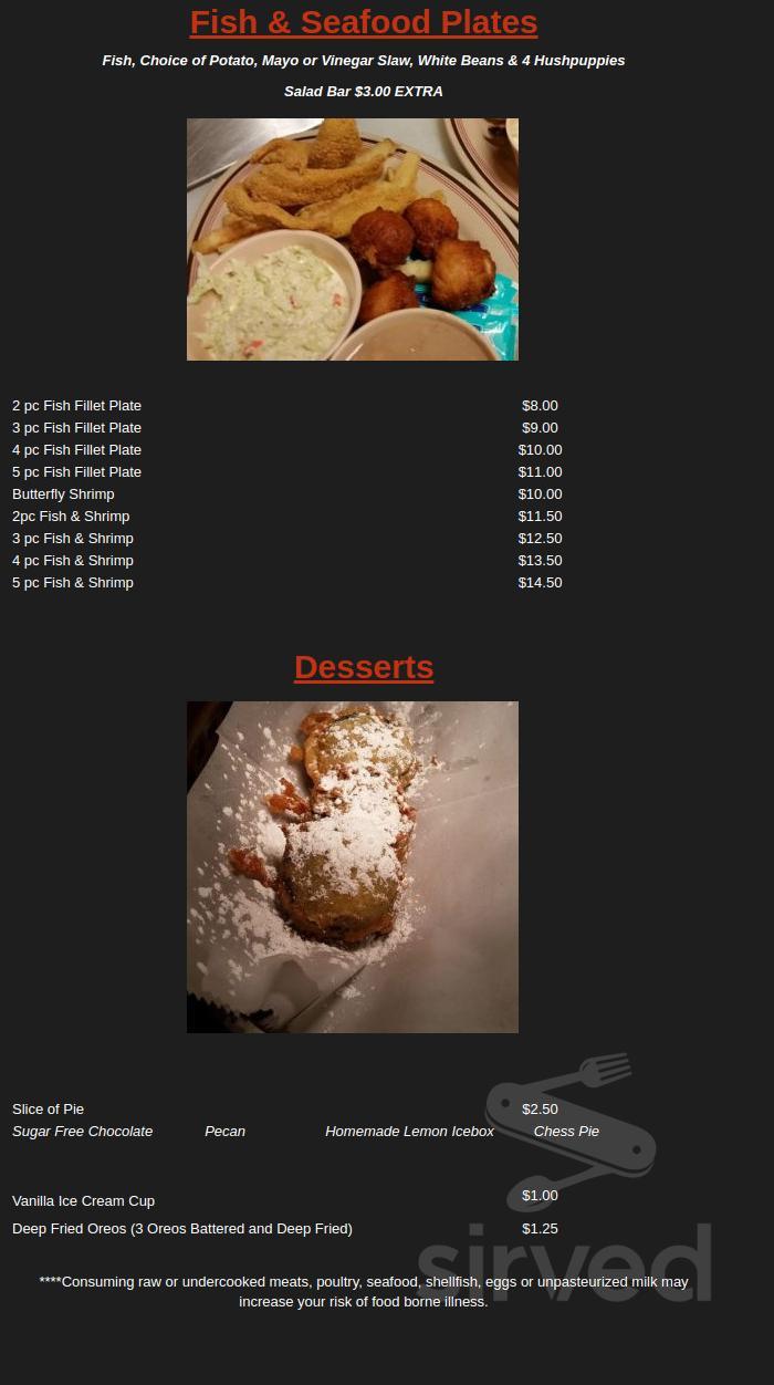 Joe's BBQ & Diner menu in Huntingdon, Tennessee, USA