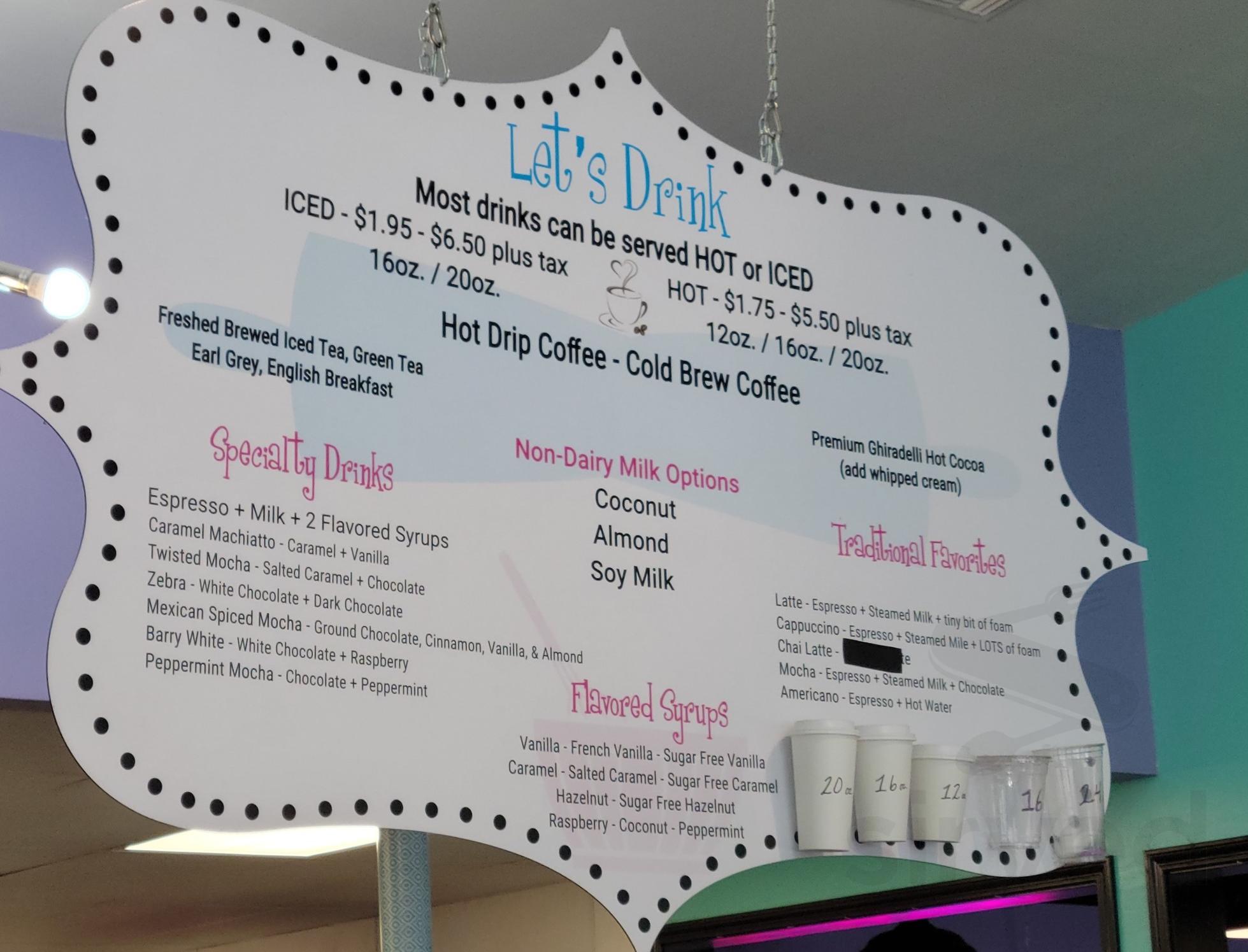 Twisted Sisters Bake Shop menus in Fredericksburg, Texas, United States