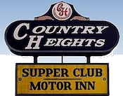 Country Heights Supper Club Logo in Hazel Green, Wisconsin