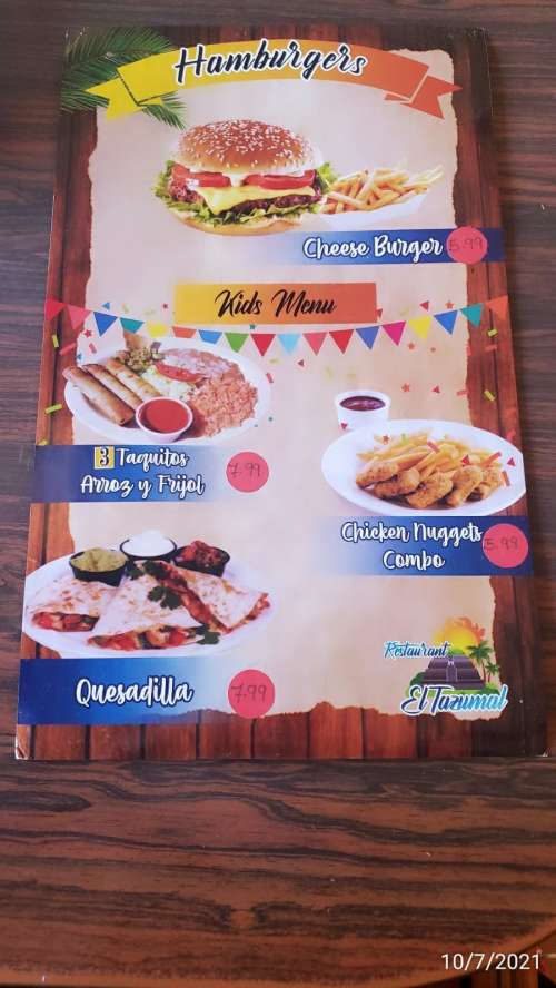 El Tazumal Restaurant Salvadoreno & Mexicano menu in Bakersfield