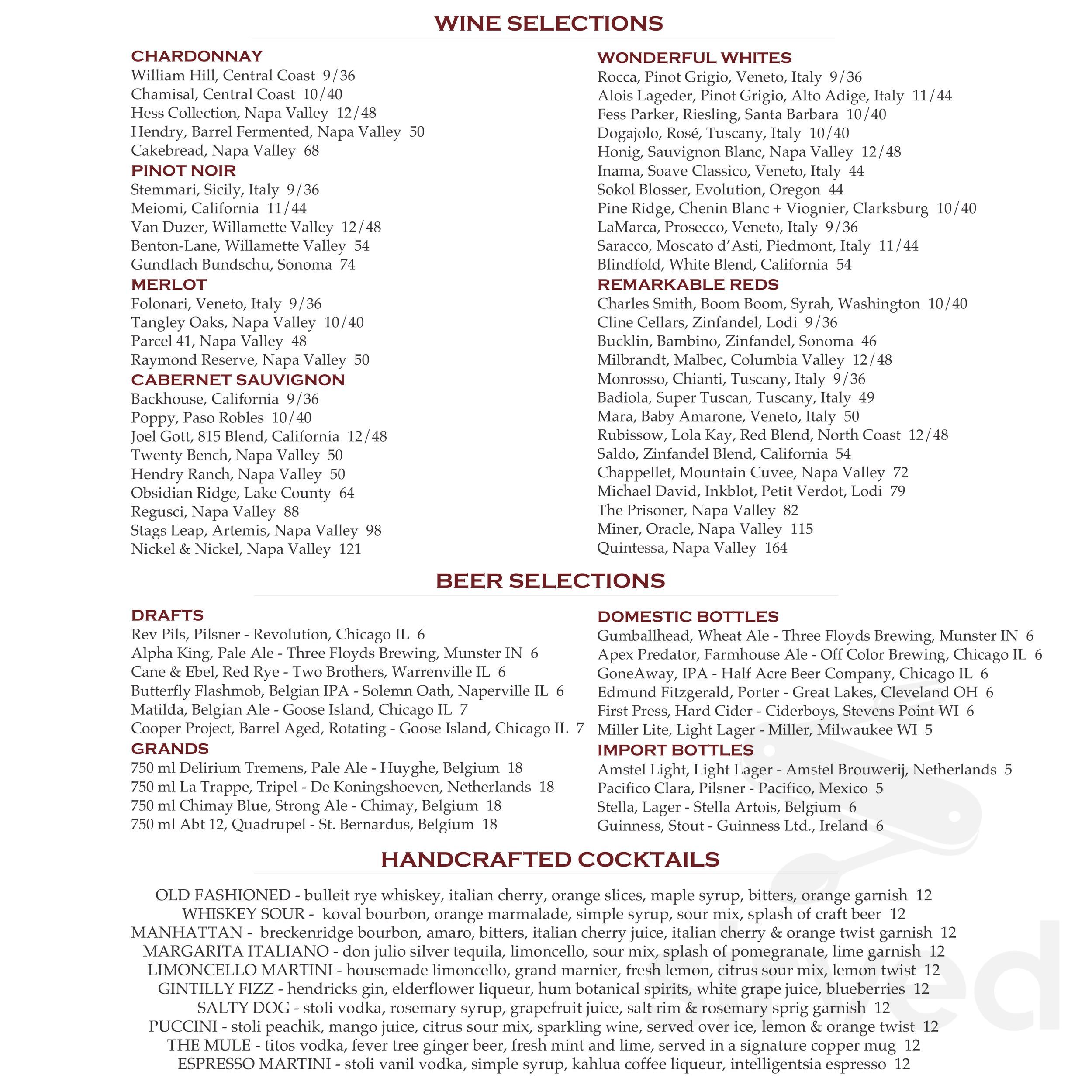 Pinstripes Menu In Fort Worth Texas USA east-pan-asian-cuisine