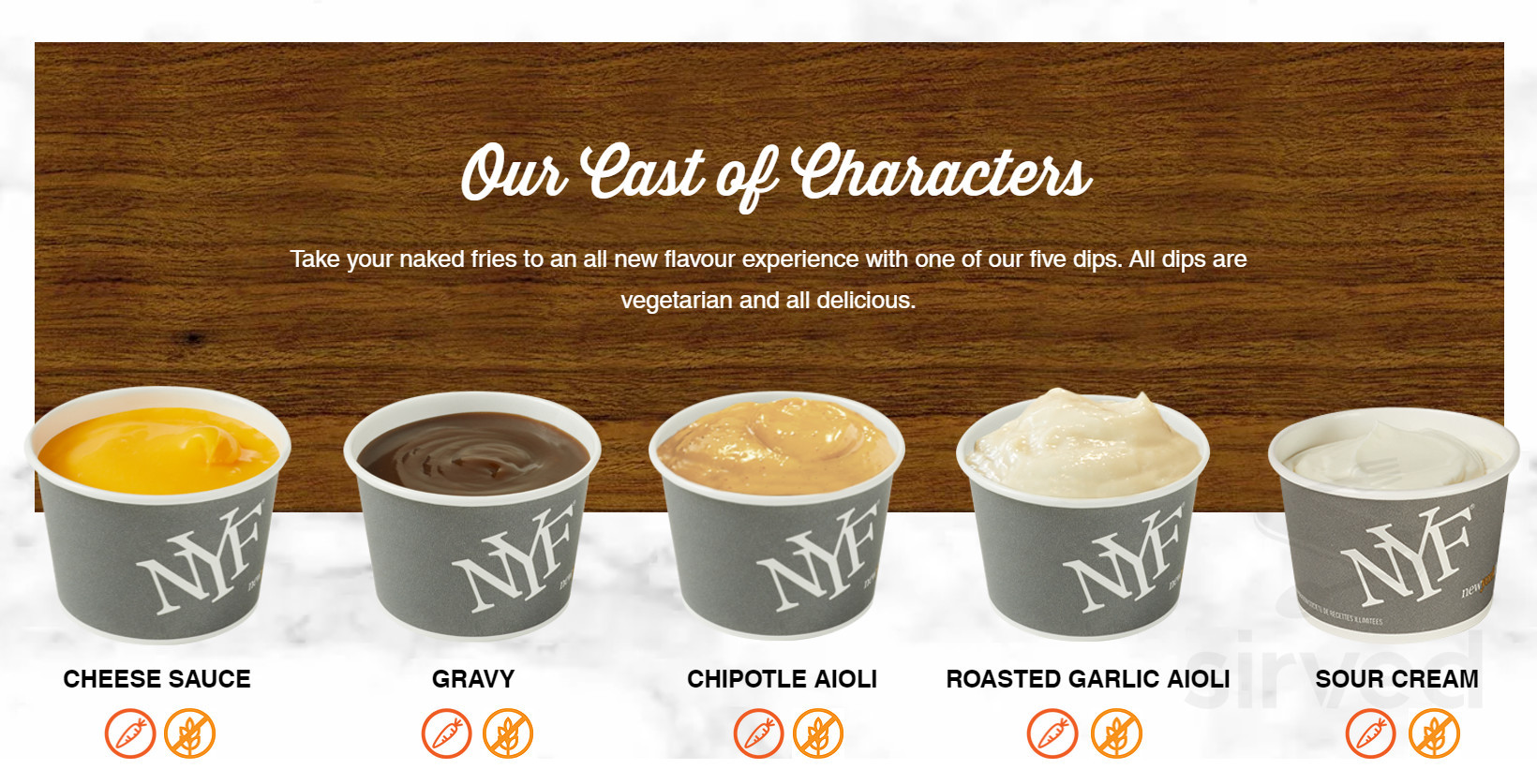 New York Fries Pacific Mall menu in Vancouver, British Columbia
