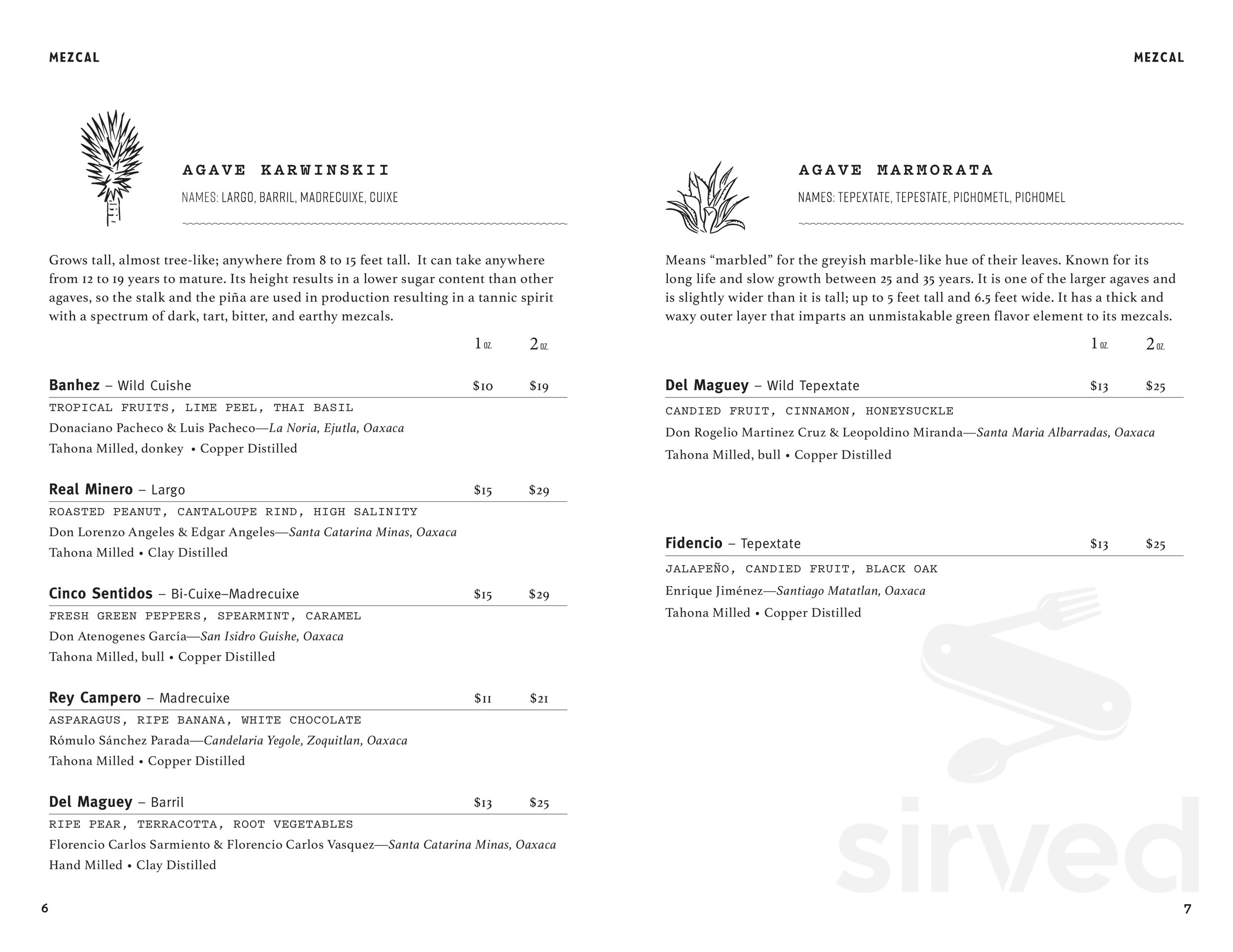 Condesa menus in Philadelphia, Pennsylvania, United States