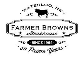 Farmer Brown's Steak House Logo in Waterloo, Nebraska