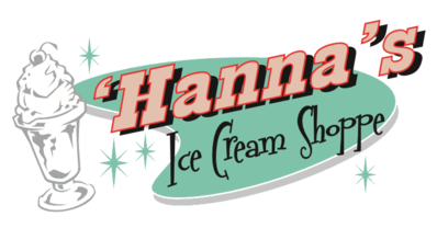 Hanna's Ice Cream Shoppe Logo in New Cumberland, Pennsylvania