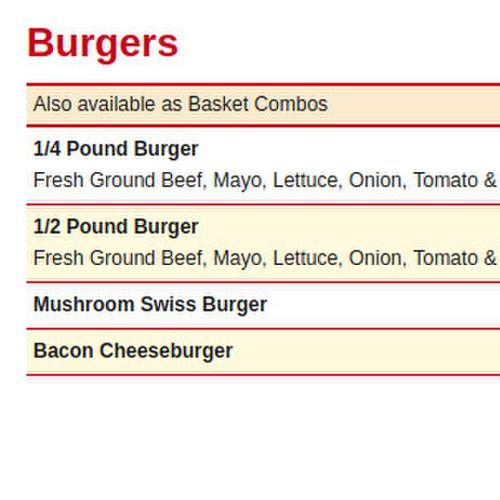 Ryan's Subs And Sports Grill menu in Punta Gorda, Florida, USA