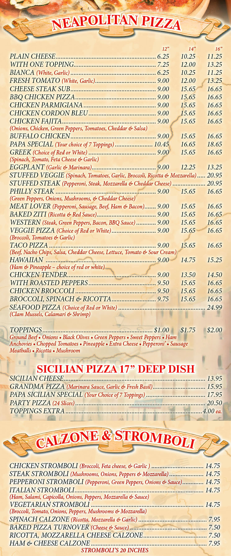 Order Papa Luigi (600 Sherman Ave) Menu Delivery【Menu