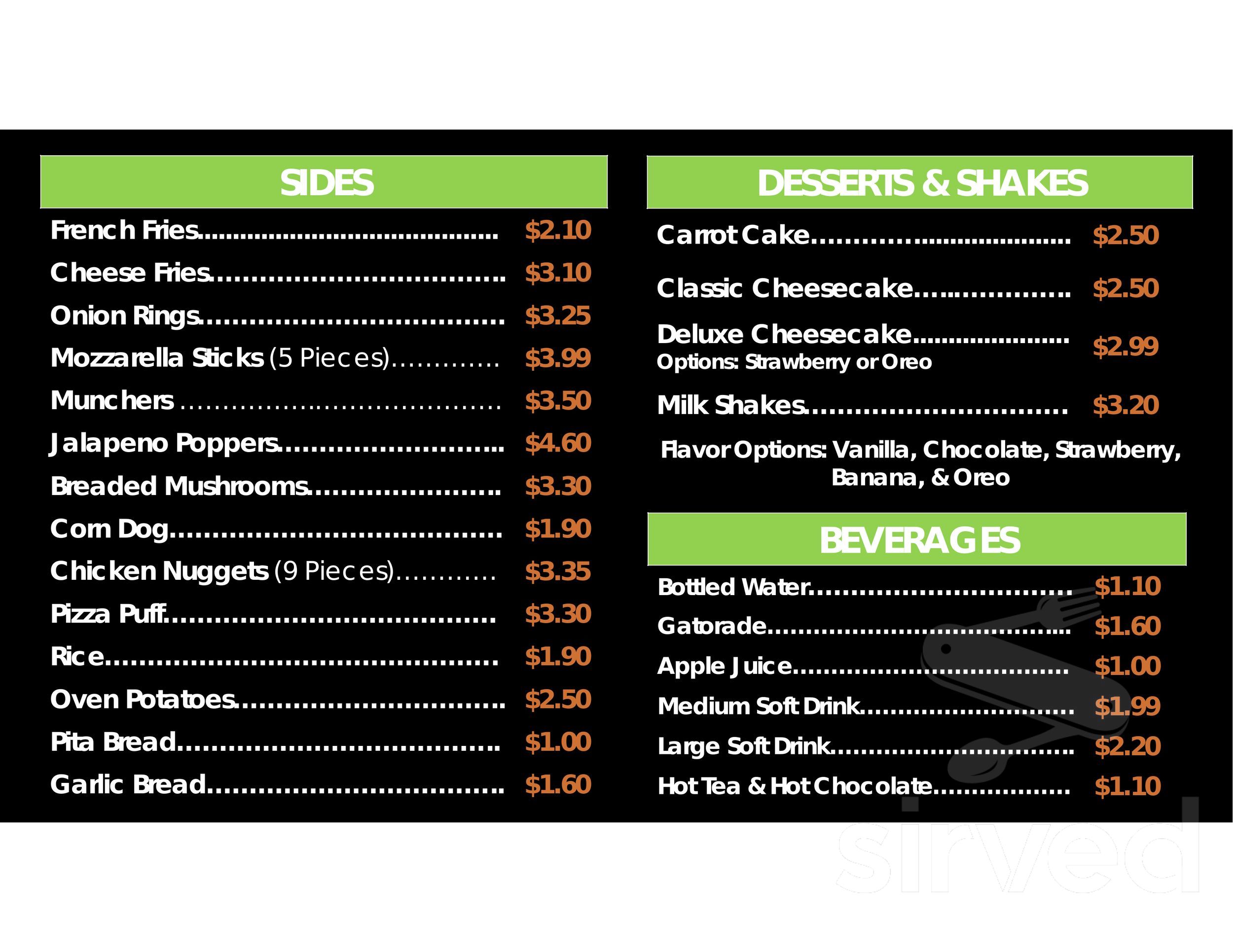 Menu - Lombard IL's Apollo Grill | Sirved