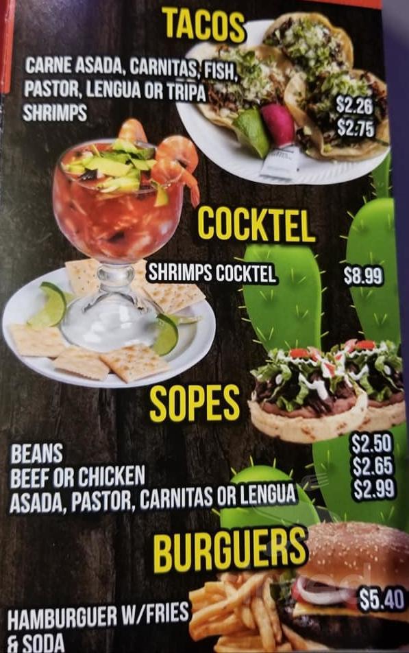 Los Alberto's Mexican Food menus in Hurst, Texas, United States