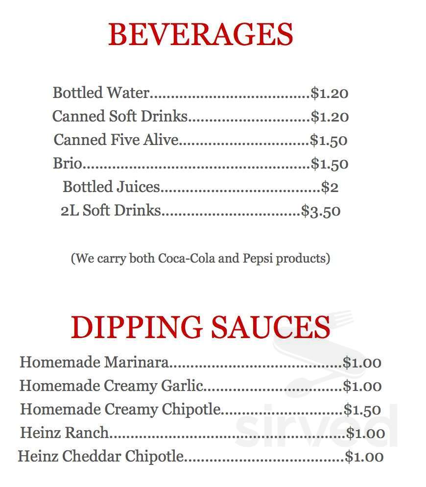 Pizza Prosciutto take out menu in Kitchener, Ontario