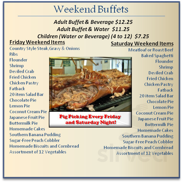 Robbins Nest menus in Selma, North Carolina, United States