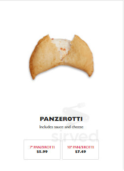 Gino's Pizza menu in Hamilton, Ontario