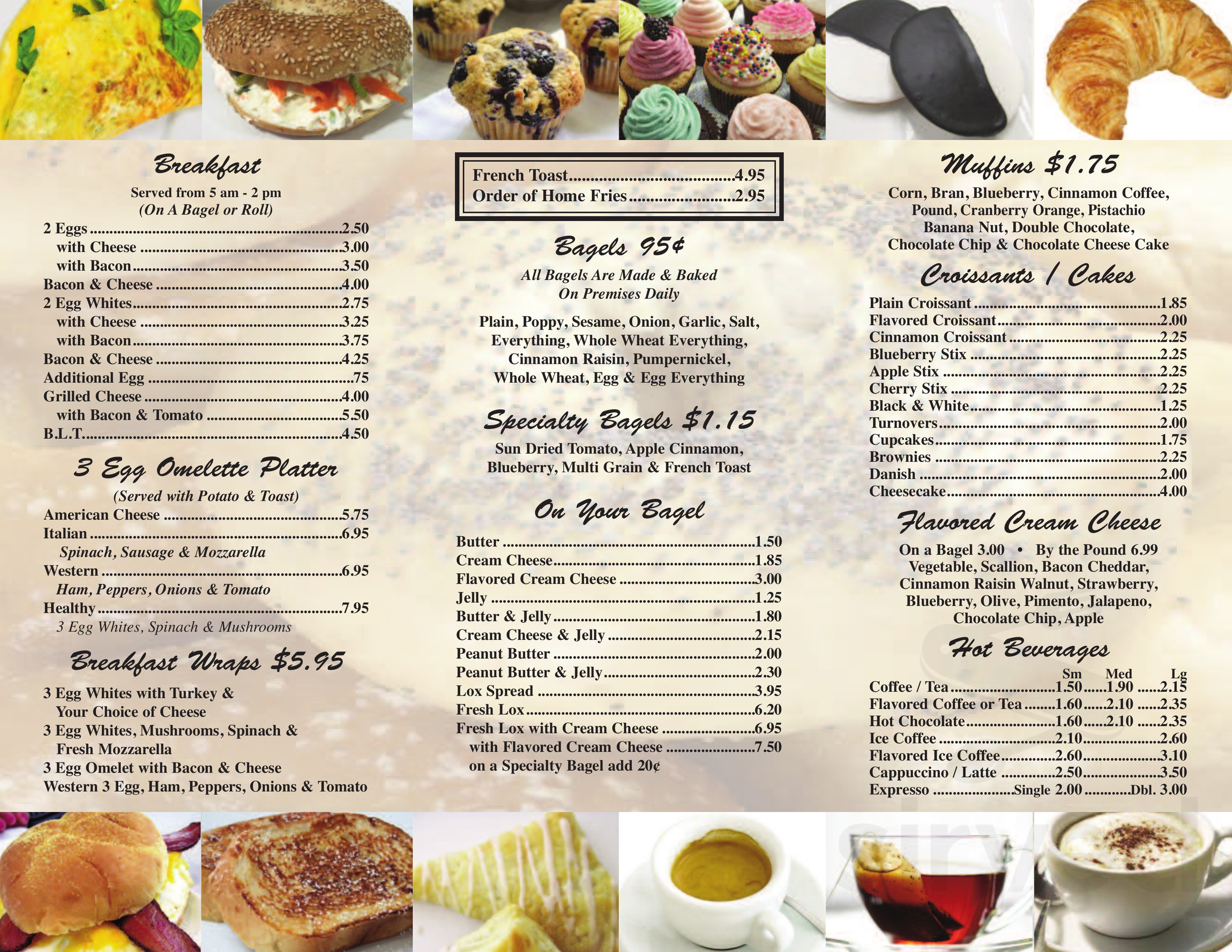 Dyker Park Bagels menu in Brooklyn, New York, USA