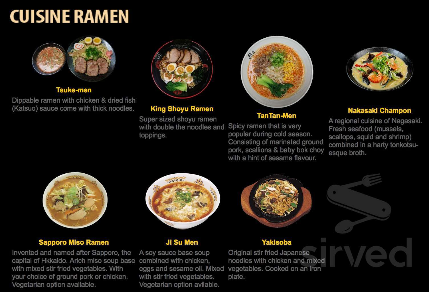 Kenzo ramen menu best sale