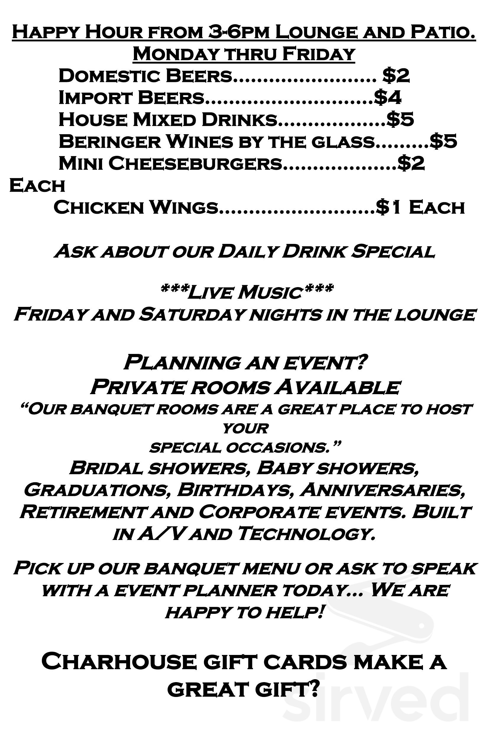 Jimmys Charhouse Elk Grove menu in Elk Grove Vlg, Illinois, USA