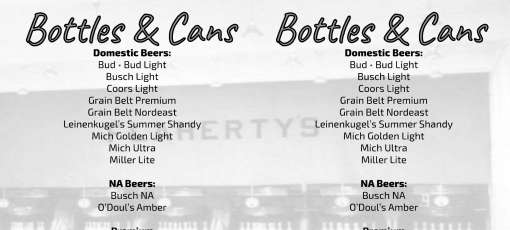 Menu for Flaherty's Northfield Lanes in Northfield, MN | Sirved