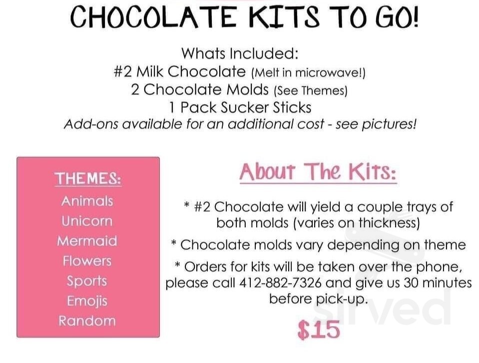 Sugar and Spice menu in Pittsburgh, Pennsylvania, USA