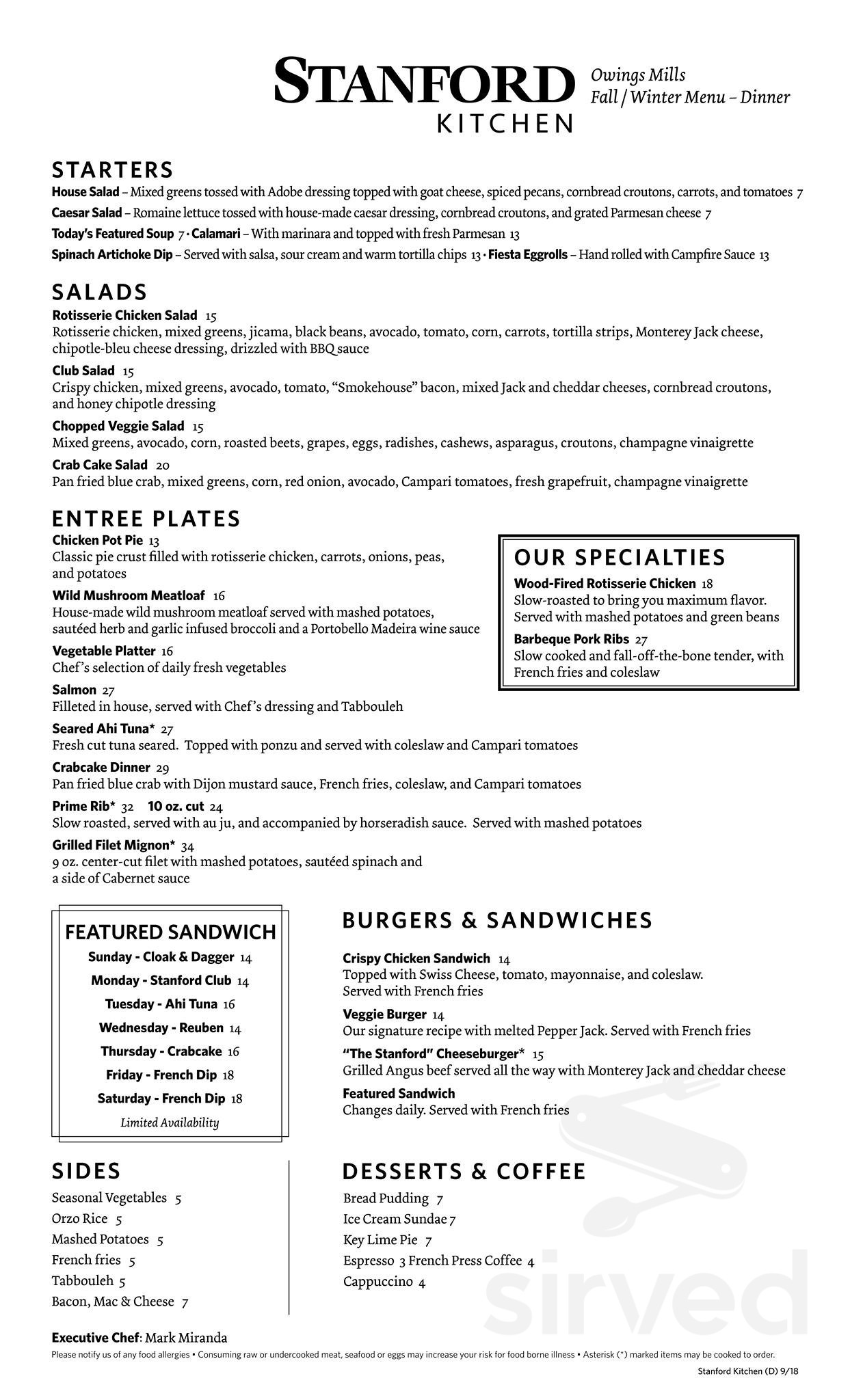 Stanford Grill Catering Menu At Chelsea Sommerlad Blog Stanford Grill Catering Menu At Chelsea Sommerlad Blog