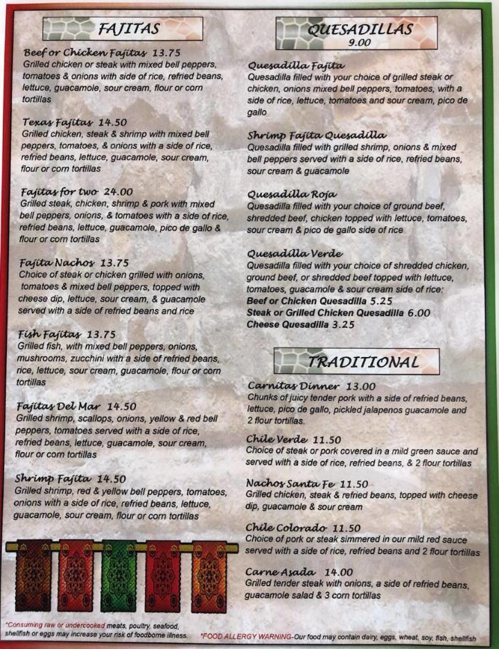 Rudy's Mexican Cantina & Grill menu in Peoria, Illinois, USA