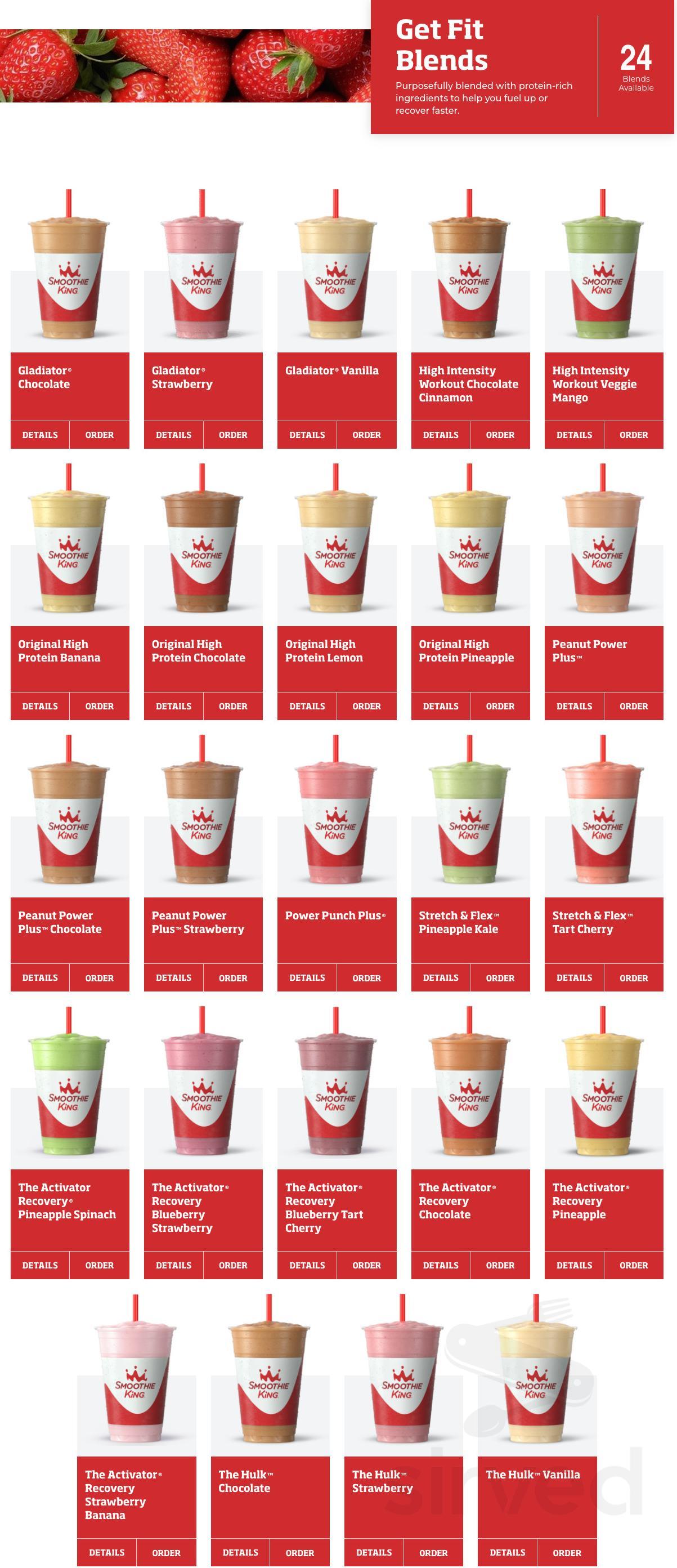 Smoothie King Menu & Prices in USA : r/AmericanMenuPrices