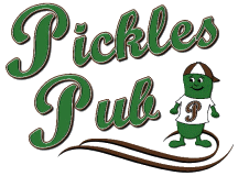 Pickles Pub Logo in Kamrar, Iowa
