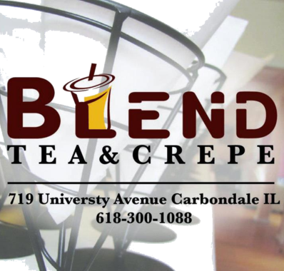 Blend Tea and Crepe Lounge Logo in Carbondale, Illinois