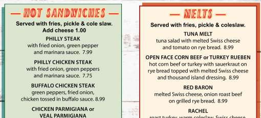 Menu for Coplay Eatery in Coplay, PA | Sirved