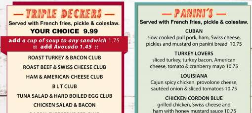 Menu for Coplay Eatery in Coplay, PA | Sirved