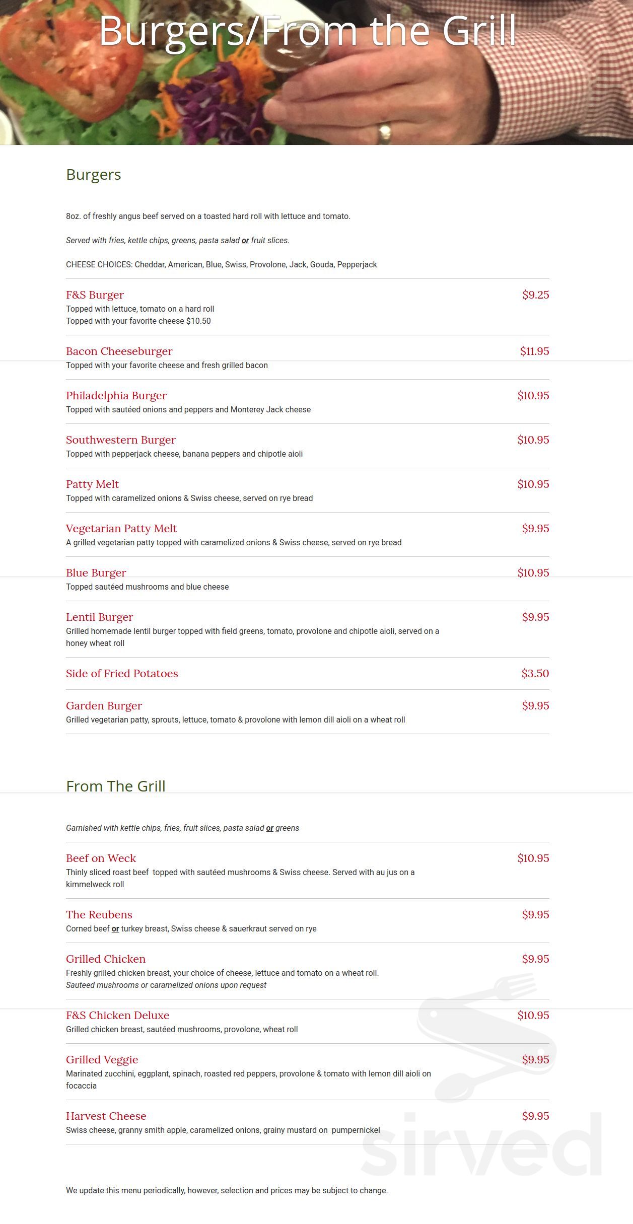 Fruit & Salad Co. menu in Pittsford, New York, USA