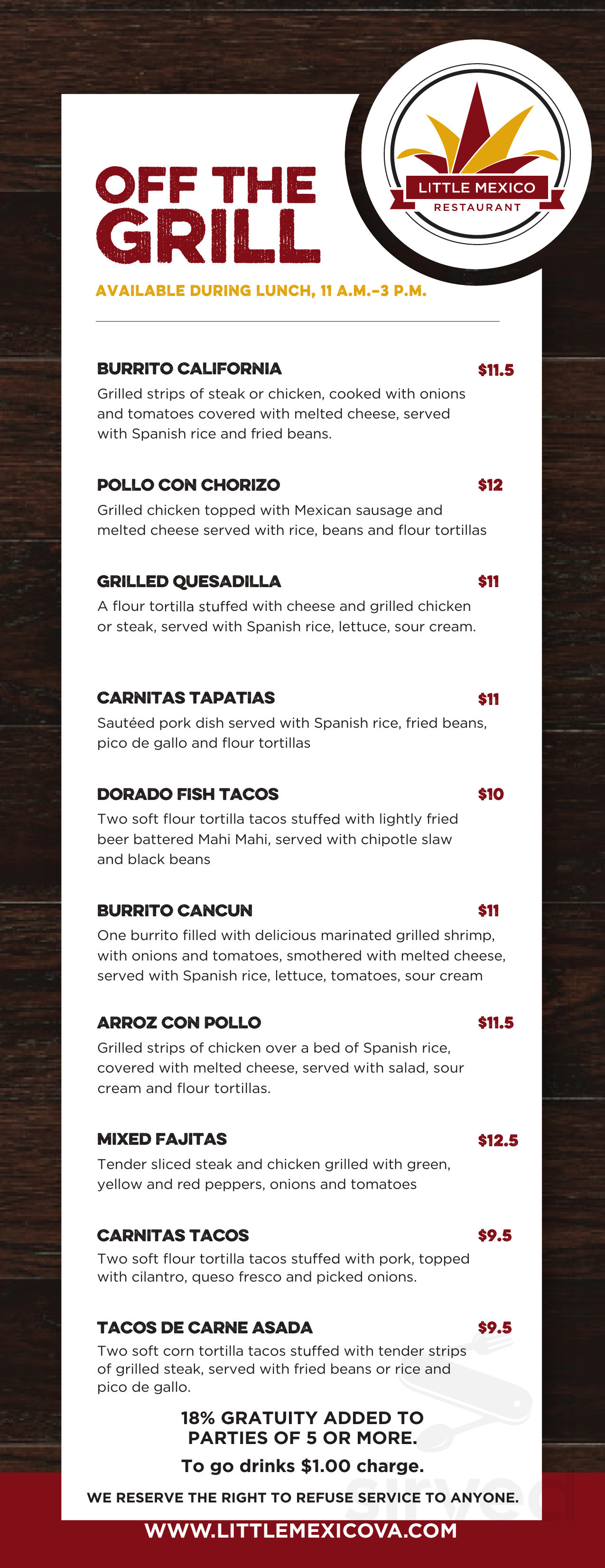 Little Mexico Menu In Richmond Virginia USA little-mexico-menu-in-richmond-virginia-usa