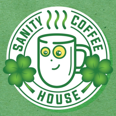 Sanity Coffee House Logo in Mt Pleasant, Iowa