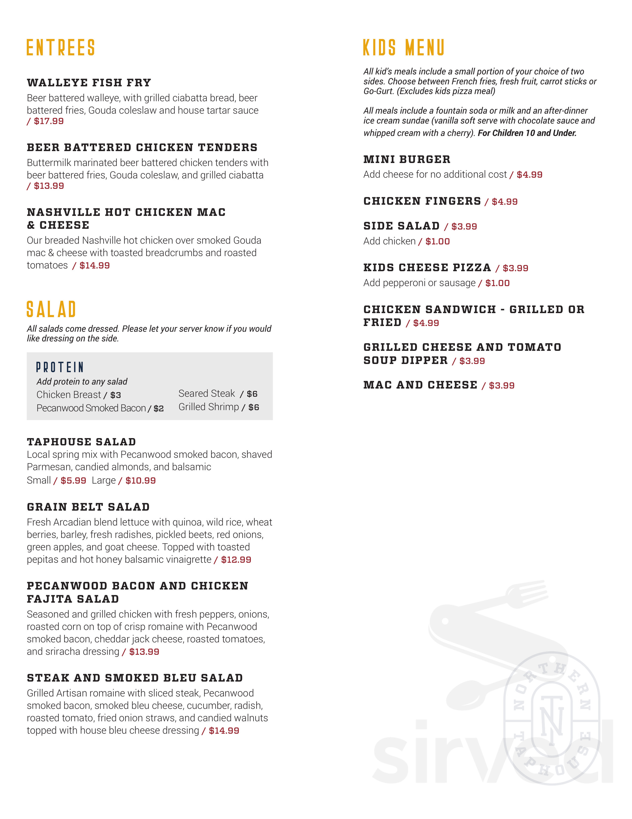 Northern Taphouse Lakeville menus in Lakeville, Minnesota, United States