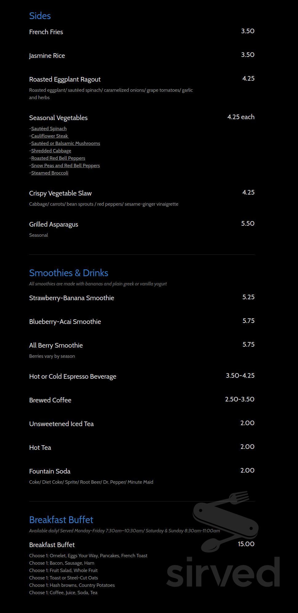 Adrian's Surf n' Turf Grill menu in San Diego, California