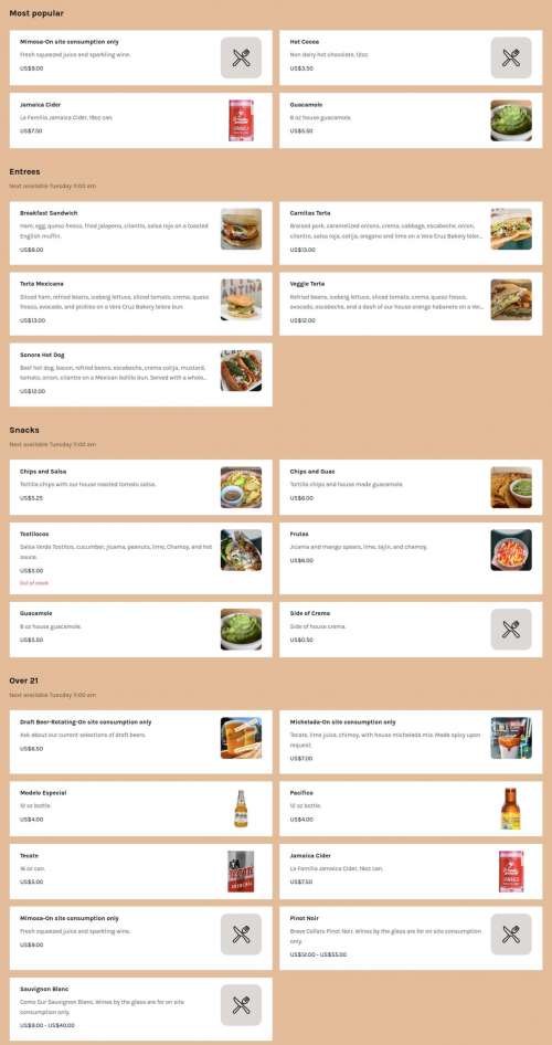 Carts By The Park . Food Cart Pod menu in Ridgefield, Washington, USA