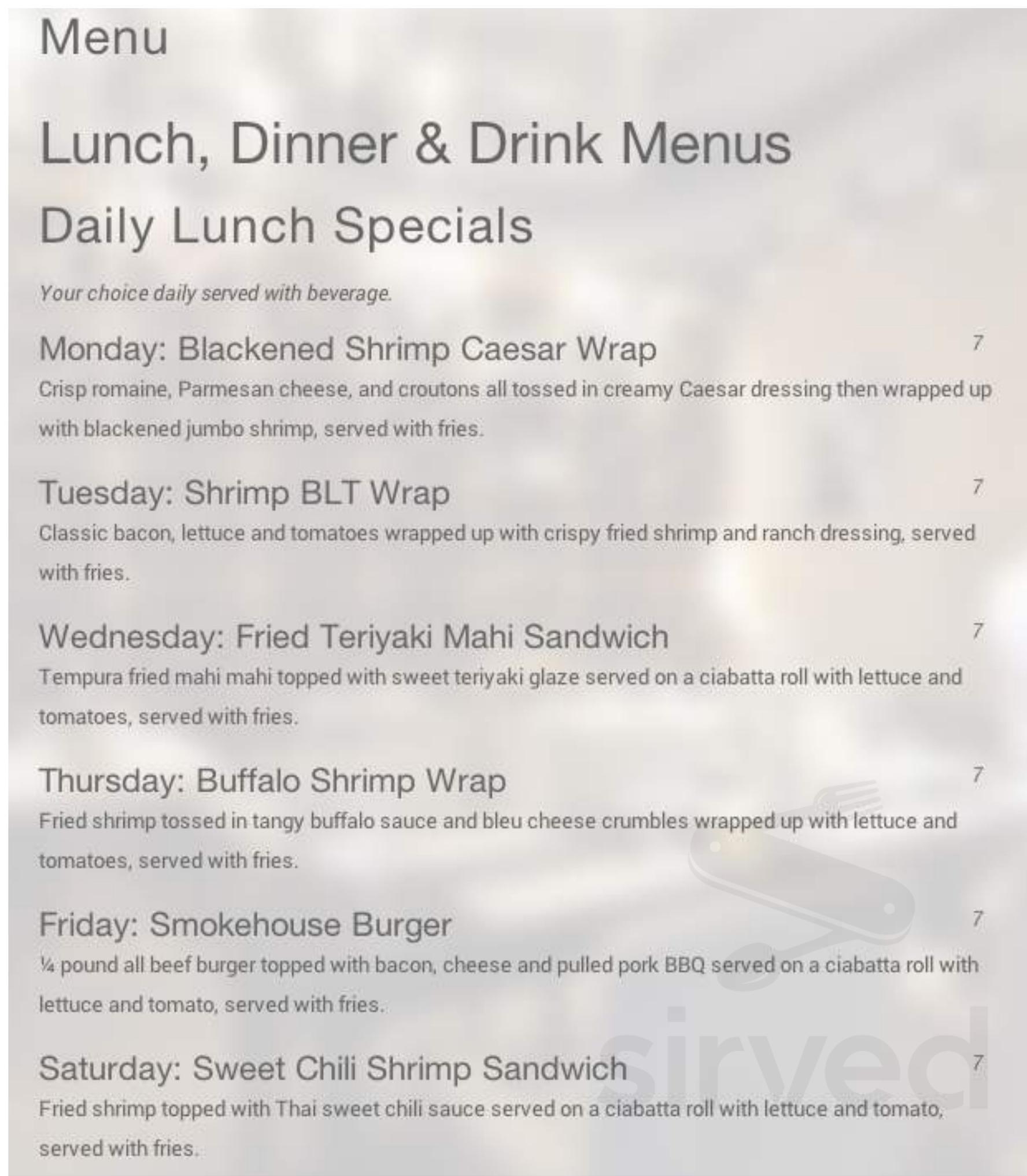 Brother Shuckers Bistro menu in Myrtle Beach, South Carolina, USA